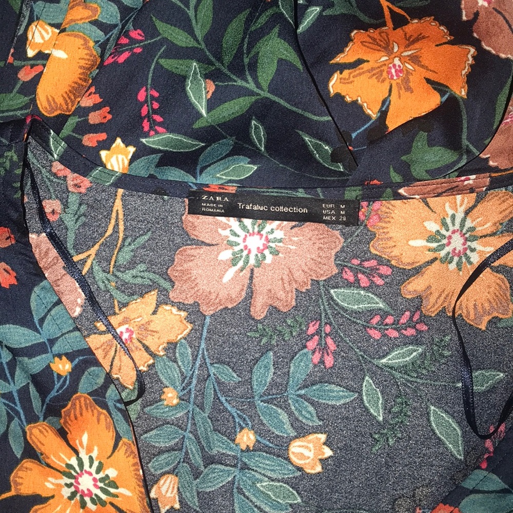 Zara Floral Wrap Dress - Picture 8 of 8